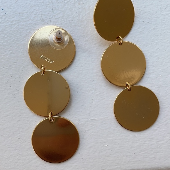 J.Crew gold dangly earrings - Picture 2 of 2